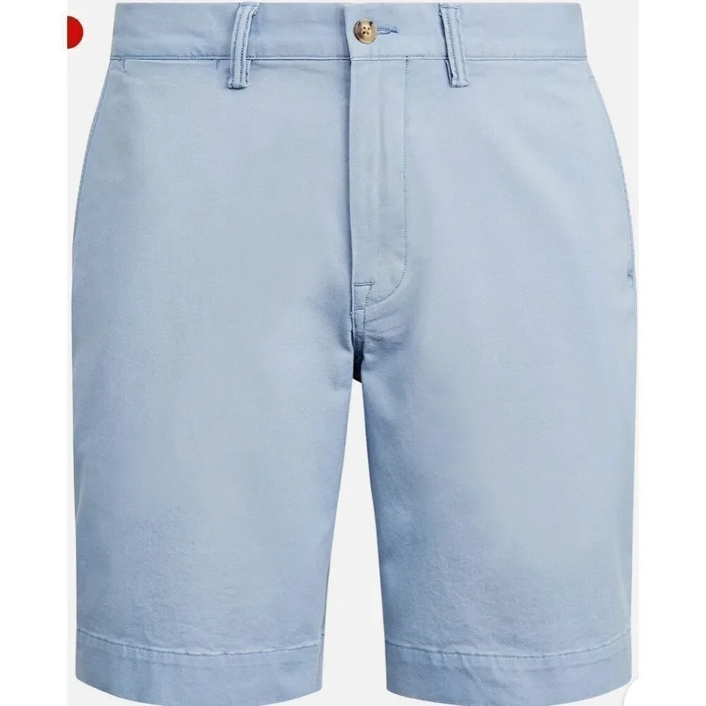 Polo Ralph Lauren NWT 9.5In Stretch Classic-Fit Chino Shorts Channel Blue Size 3